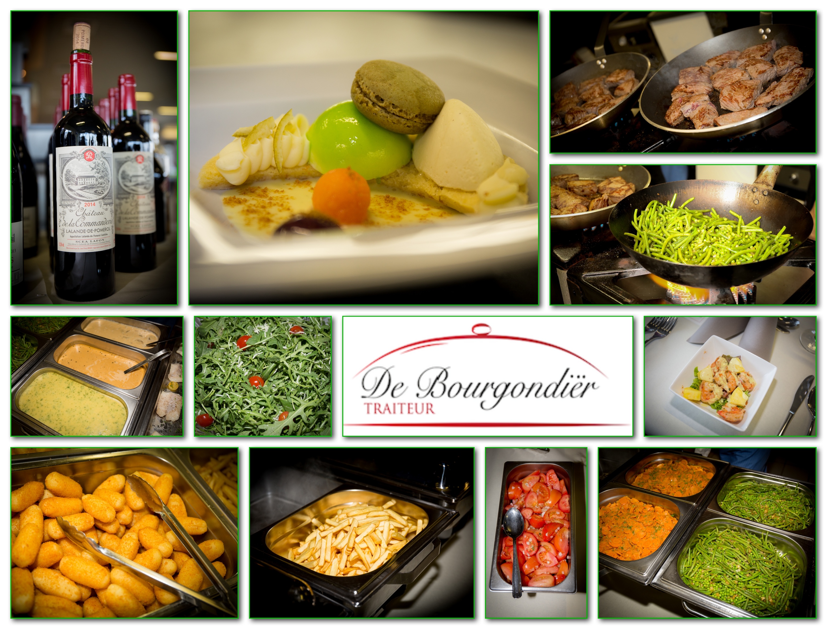 Koud buffet opstelling